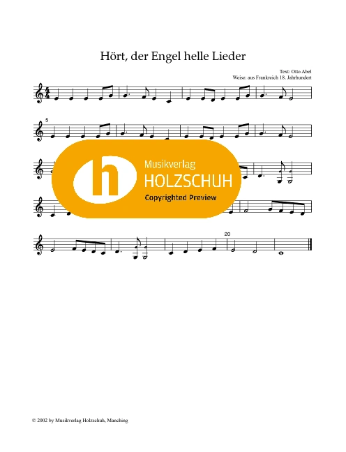 Hört, der Engel helle Lieder